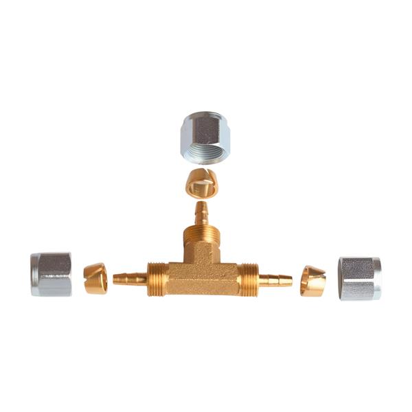 T-part for Thermoplastic line - Ø6 / Ø6 / Ø6